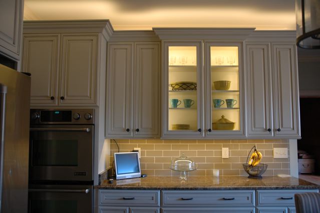 install lighting inside kitchen cabinet