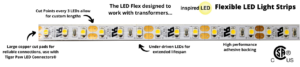 12V Flexible LED Light Strips – Inspired LED